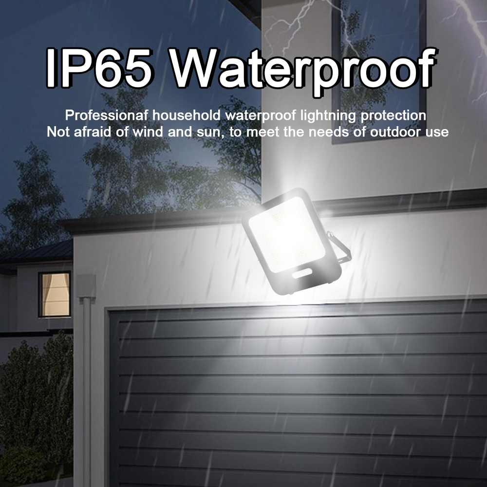 3CCT Selectable LED Flood Light with 180° Adjustable Angle and IK07 Impact