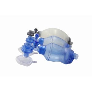 PVC SEBS Self Inflating Manual Resuscitator , 60 Cmh2o Silicone Manual