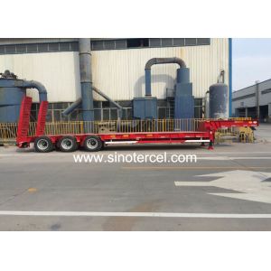CCC 40ft Low Bed Semi Trailer 50T 60T With Mechanical Suspension