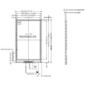 4.0 inch ST7701S TFT LCD Display IPS Screen 480*800 with/without Touch Panel