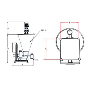 Powder Granule Loss-In-Weight Scale Feeder Stainless Steel Twin-screw Design