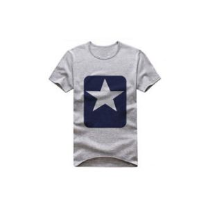 Various Colors Casual T - Shirts Classic Double Pressure Close Stitching Hem