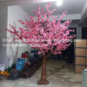 Led artificial plum blossom tree light
