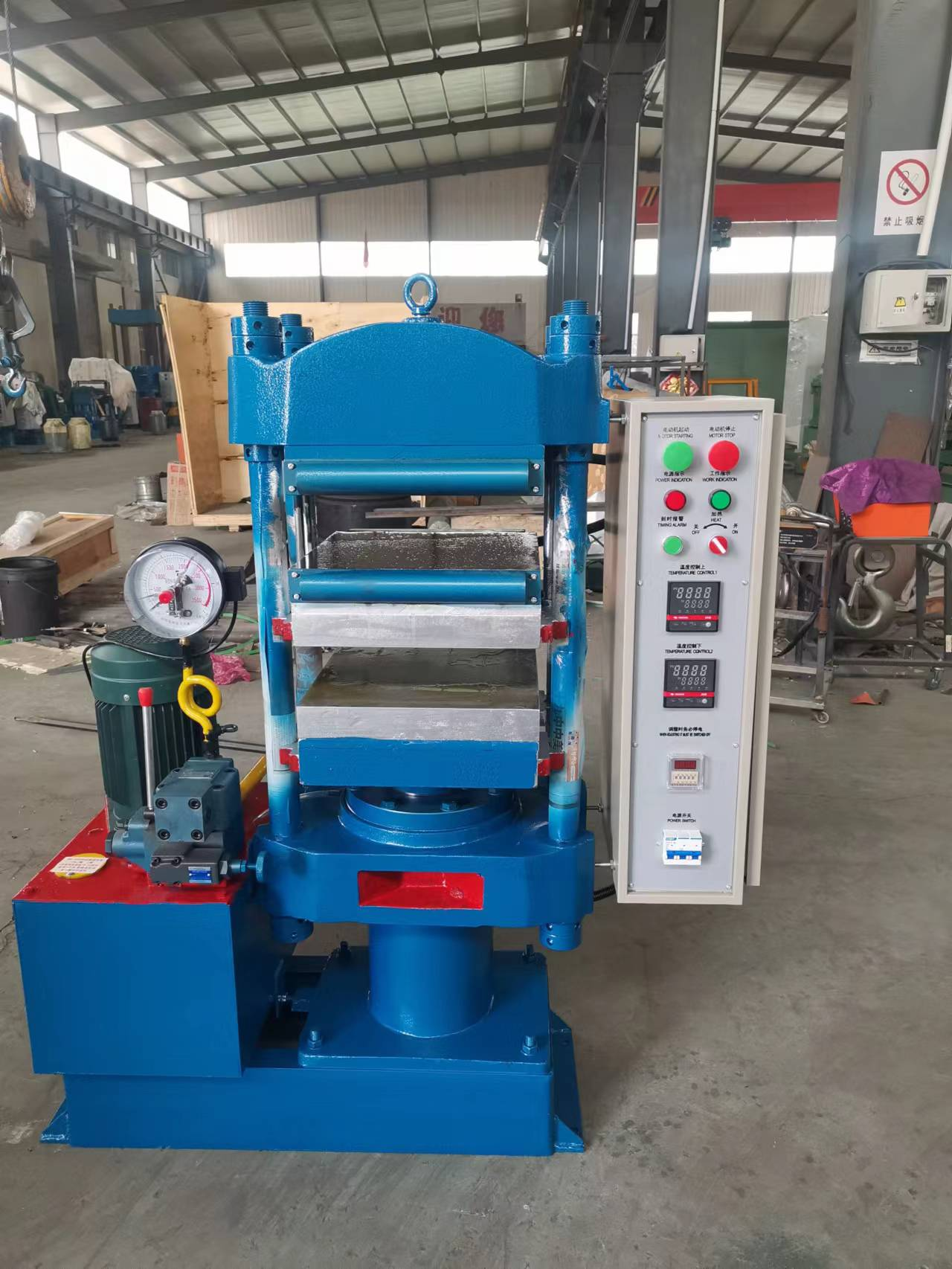 Cheap 80T Single-Layer Vulcanizing Machine for Rubber Processing for sale