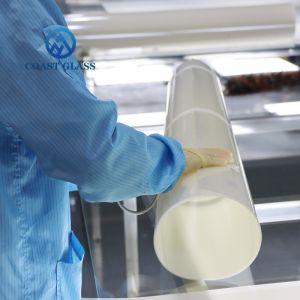 Self Adhesive Smart PDLC Film Frosted / Etched Surface Treatment