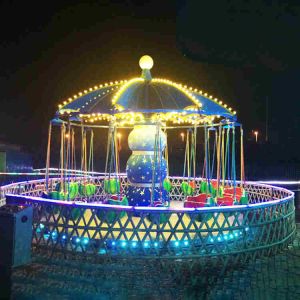 Unique Kids Amusement Ride / Chair Swing Ride With Watermelon Cabin