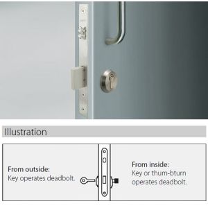 UNITY ML1072 Series Mortice Door Lock Stainless Steel Faceplate