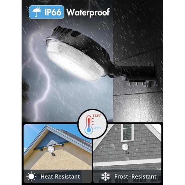 100W LED Barn Light Adjustable Color Temperature IP65 Outdoor Lighting Solution