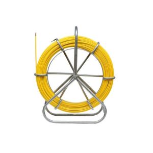 China Portable Yellow Underground Cable Tools , 4 ~ 16 Mm Fiberglass Conduit Rodder on sale