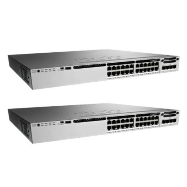 WS-C3850-24T-E Manageable Lan Gigabit Switch , Gigabit Fiber Switch With Power