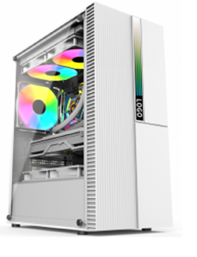 ATX RGB LED Gaming Computer Case with Tempered Glass Panel