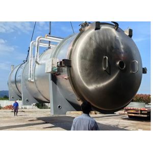 Air Cooling Vacuum Food Dryer 100kg/Batch Bitzer Refrigeration Stystem