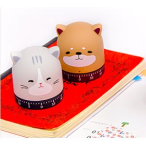 ABS Mechanical Kitchen Timer 7*7*8 Cm Environmental Protection