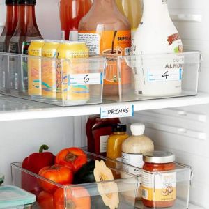 Removable Food Storage Self-Adhesive Sticker 1 X 3 Inch Refrigerator Freezer