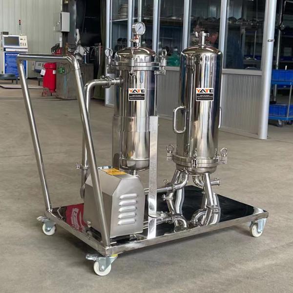 Trolley Movable Filter Housing Multi Stage 10 Inch Oil Industrial Filtration