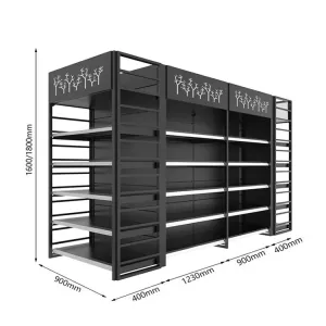 Grocery Store Display Racks / Gondola Shelves For General Store Supermarket