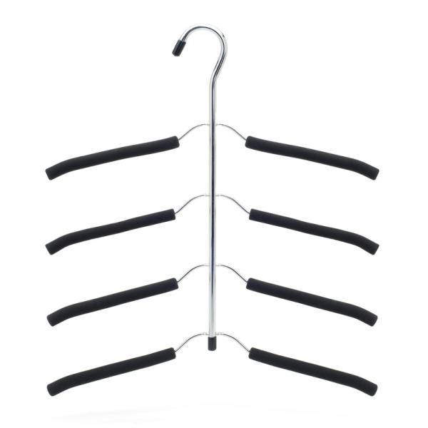Quality 4 Layers Metal Space Saving Hangers With Foam Padded wholesale