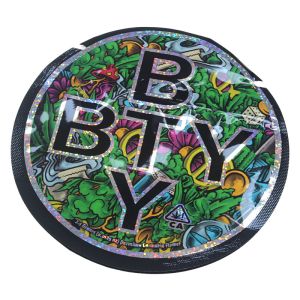 China Custom Printed Glossy Die Cut Mylar Bags 3.5G Unique Special Shaped Mylar Bags on sale