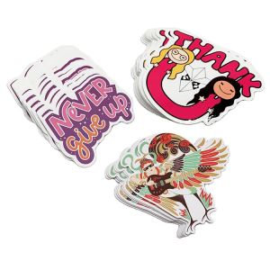 Self Adhesive Custom Printed Gold Foil Stickers PVC Vinyl