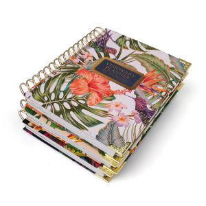 Spiral Bound Hardcover Planner Printing 174x214mm wire binding