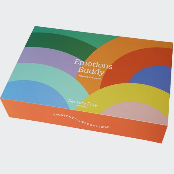 Folding Magnetic Box Packaging Matt Lamination Colourful Paperboard Gift Box For Cosmetics