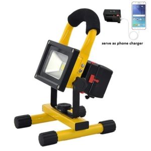Cheap Battery Detachable &amp; Rechargeable LED Flood Light 10W 20W Battery detachable, rechargeable and portable IP54 waterproo for sale