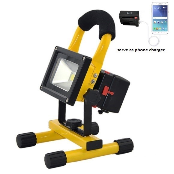 Quality Battery Detachable & Rechargeable LED Flood Light 10W 20W  Battery detachable, rechargeable and portable  IP54 waterproo wholesale