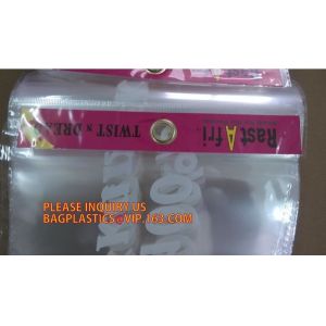 Hanging Hole Resealable apperal Packaging Bags For Clothes, Zipper Plastic Bags