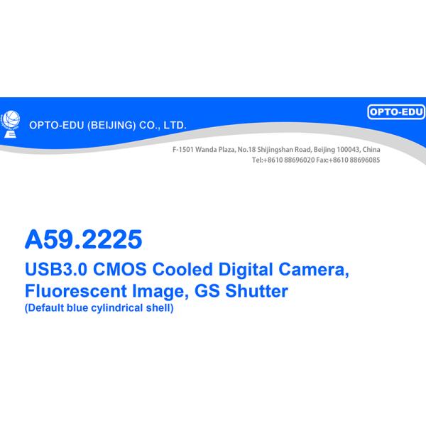 OPTO-EDU A59.2225 USB3.0 CMOS Cooled Digital Camera Fluorescent Image GS Shutter 1.7M~45M