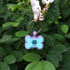 PAISEN Personalized Custom Dog Tags Engraved 3D QR Code Dogs Cat Collar Silicone
