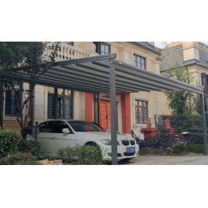 Outdoor 2.5m Retractable Awning Pergola Polycarbonate Sheet Gazebo With Screen