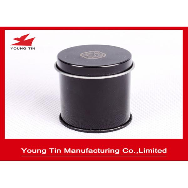 Quality Black Round Mini Tin Box Tea Packaging wholesale