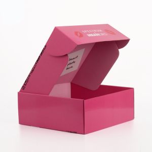 Cheap Pink Recycled Makeup Subscription Boxes , Custom Cosmetic Packaging Boxes for sale