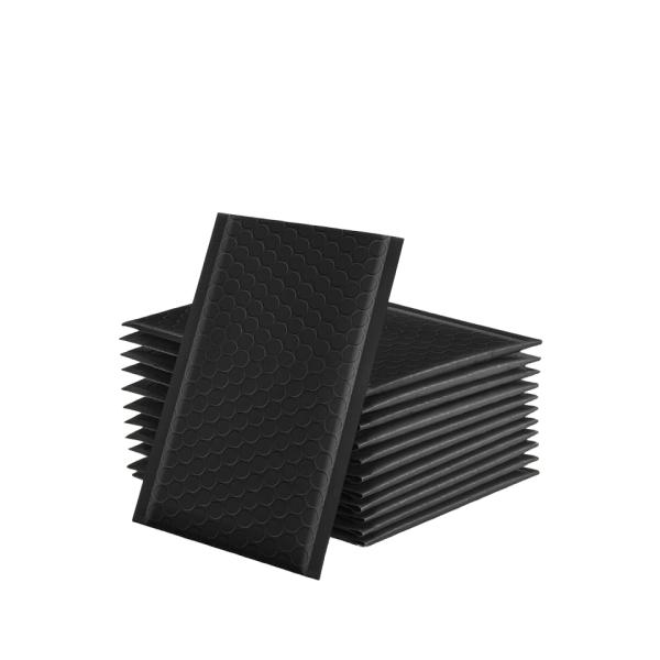 Black Matte Self-Sealing Poly Bubble Transport Mailing Bag For Business Bubble