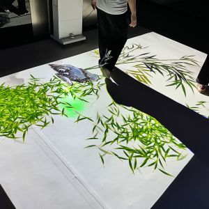 Portable Mobile Interactive Floor Projection System with 1280*800 Resolution and