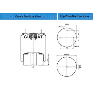 China Airtech 34925 K 132002 Rolling Air Spring For Truck 12 Months Warranty on sale