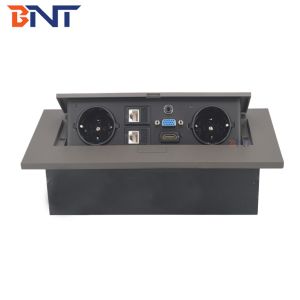 China High Class Office Pop Up Socket With Double EU Standard Power Plug on sale