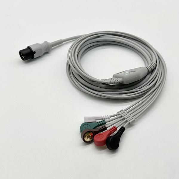 General GE Marquette 5 Leadwires ECG Cable With Snap 6pins