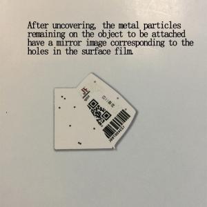 Cheap Waterproof And Rectangle Shape Double Layer Labels With Writable Surface for sale