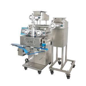 Cheap P188 Four Hoppers Encrusting Machine for 3-Fillings Ball and Multi-Layer Products with 220V Voltage and 400kg Weight for sale