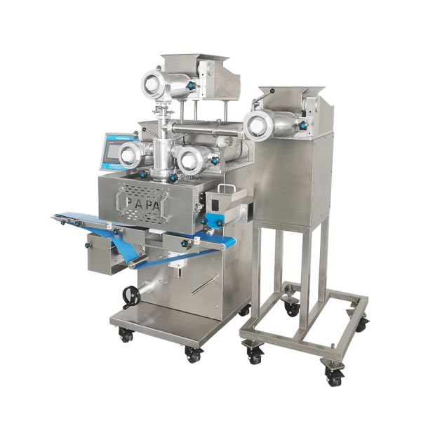 P188 Four Hoppers Encrusting Machine for 3-Fillings Ball and Multi-Layer