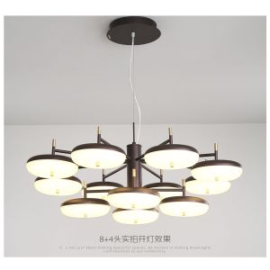 Modern monochrome energy-saving light source acrylic simple chandelier
