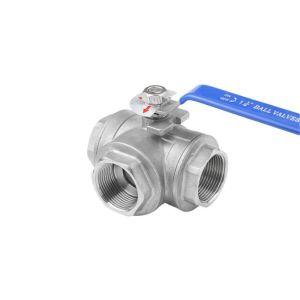 304/316 Stainless Steel T/L Type Screw Three Ball Valve Pn1.6MPa with at within