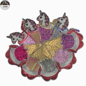 Cheap Flower Custom Embroidered Back Patches / Embroidered Patches No Minimum for sale