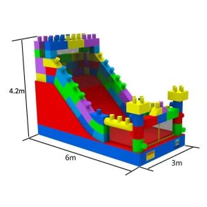 Gender-Neutral Inflatable Bounce Slide with Custom Logo Printed Commercial Water