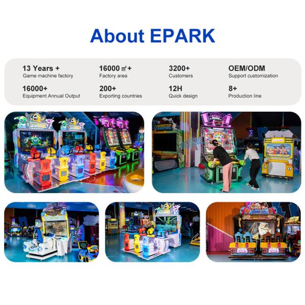 Ticket Redemption Amusement Game Machines Coin Operated 500W Acrylic Material