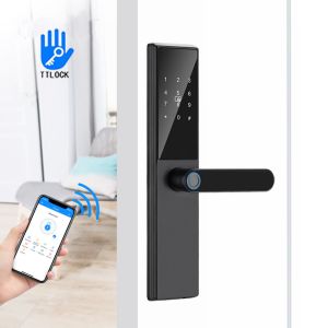 6 in 1 Multiple Functions Home Security Smart Fingerprint Door Lock with TTlock