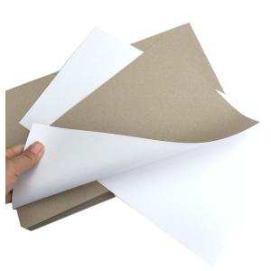 China High Hardness Flat Paper Board Duplex Board With Gray Back Moisture Proof Chemical Mechanical Pulp on sale