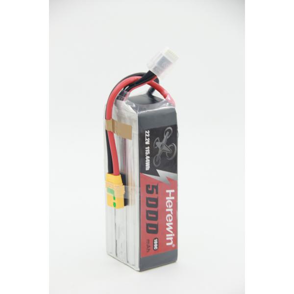 Herewin 6S 100C 5Ah FPV Drone Battery High Rate Fast Speed 