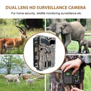 KW698A hunting trail camera dual-lens 2-sensors scouting camera 4K up to 512GB